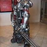 Fallout Power Armor costume photographed at a fan convention