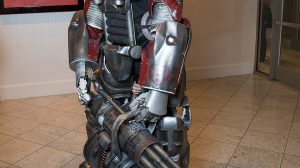 Fallout Power Armor costume photographed at a fan convention