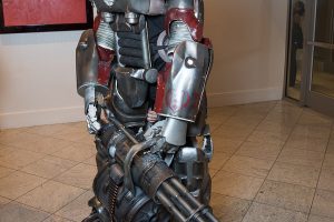 Fallout Power Armor costume photographed at a fan convention