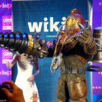 BioShock's Big Daddy costume photographed at a fan convention