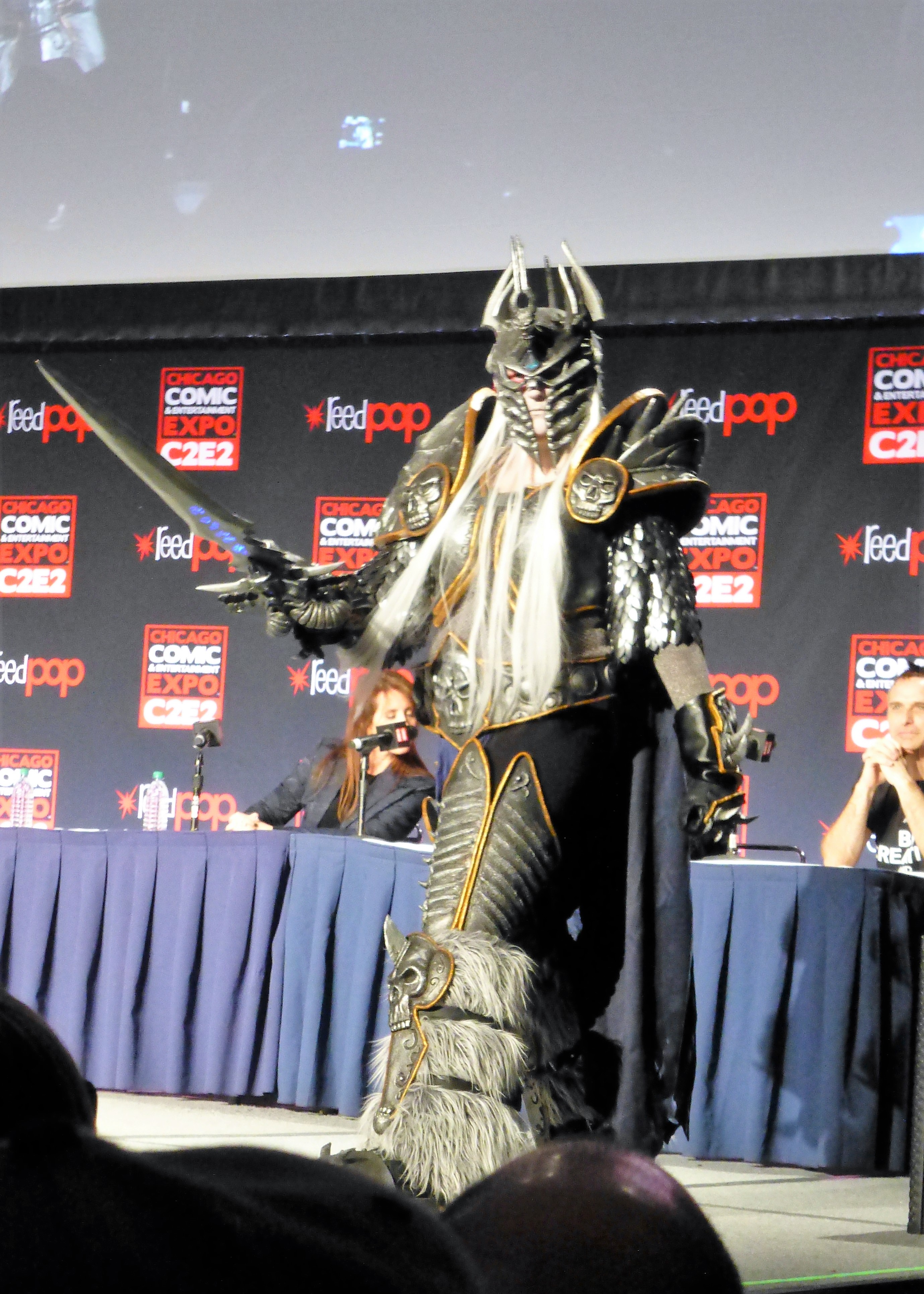 The Lich King costume photographed at a fan convention
