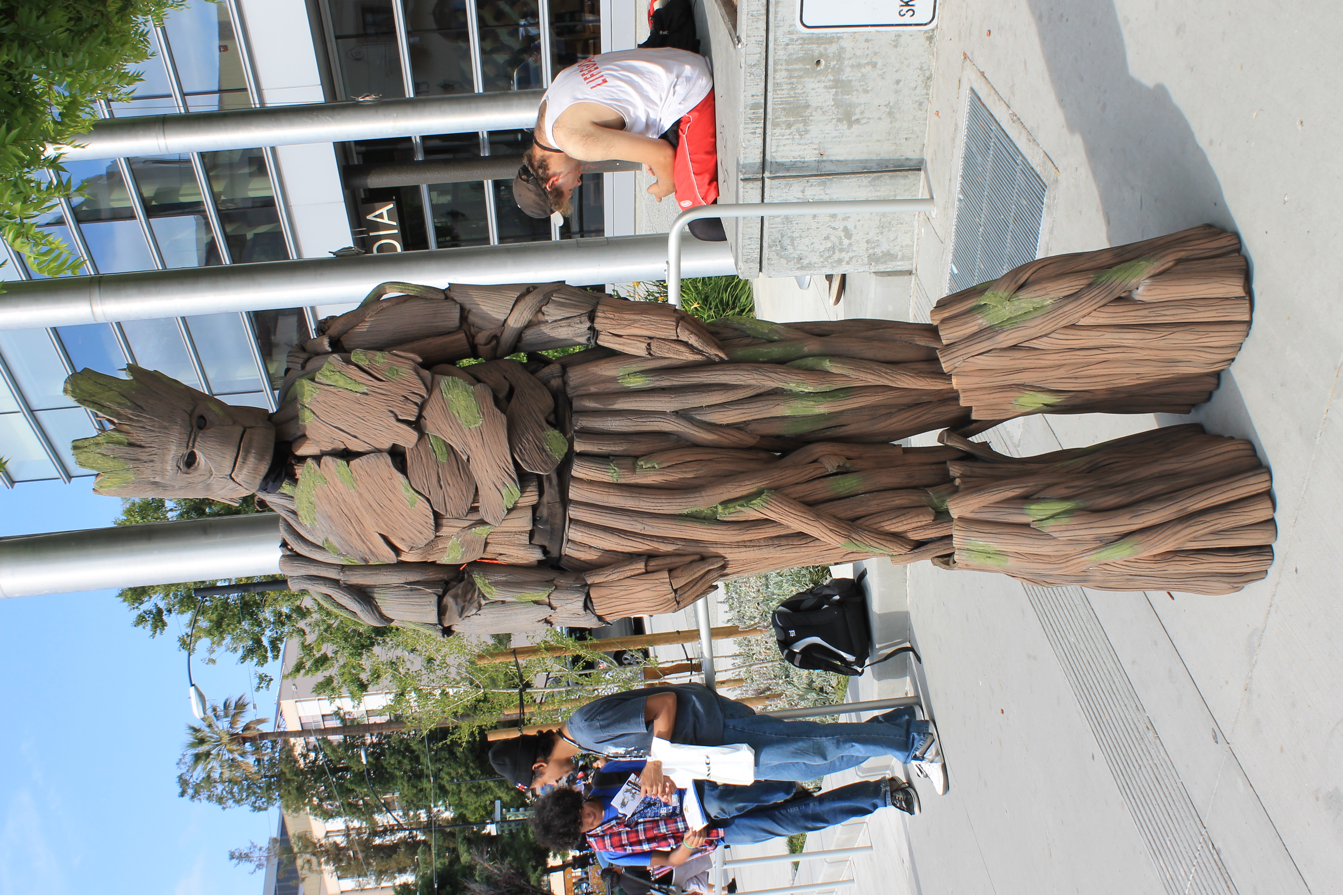 Groot costume photographed at a fan convention