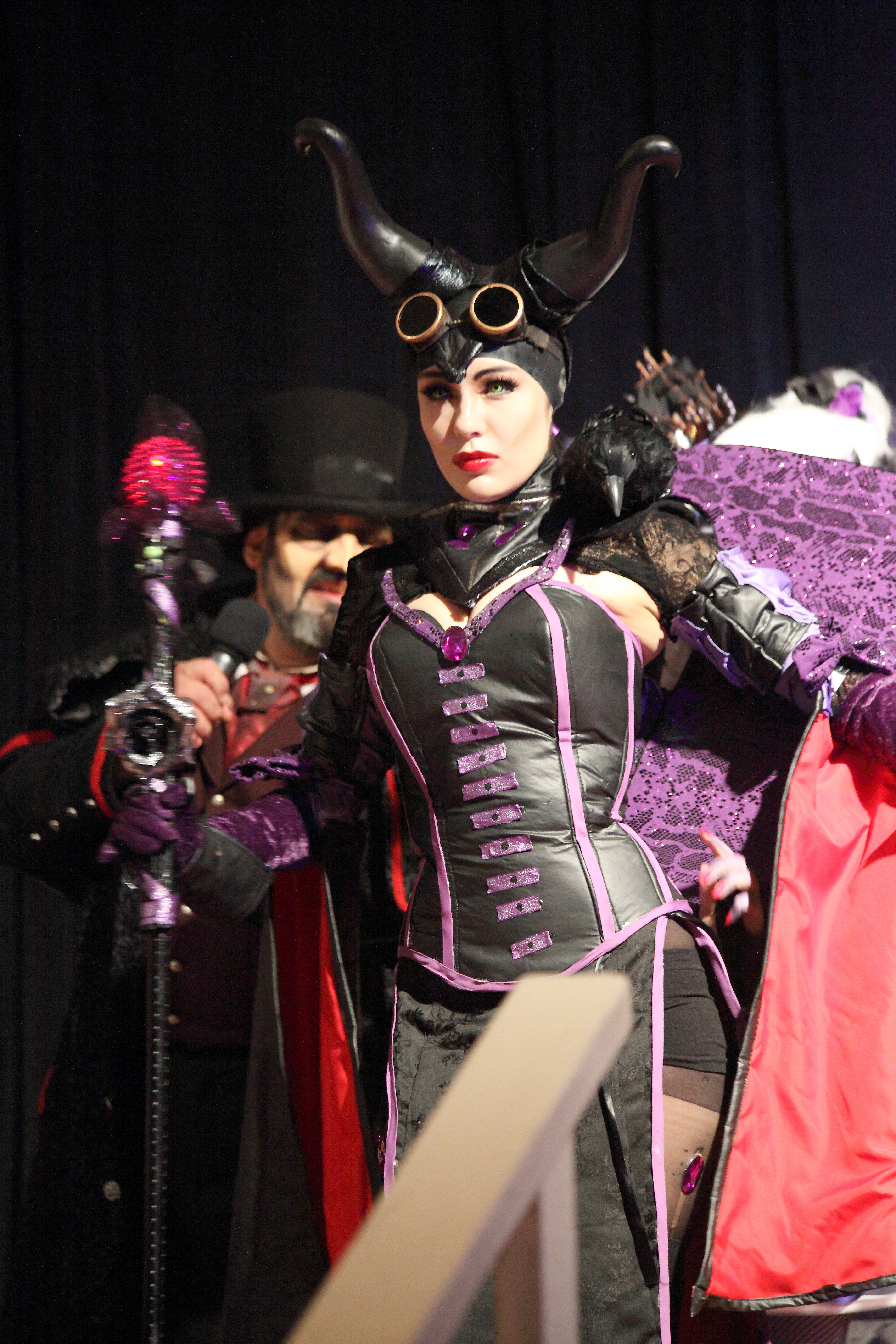 Maleficent costume photographed at a fan convention
